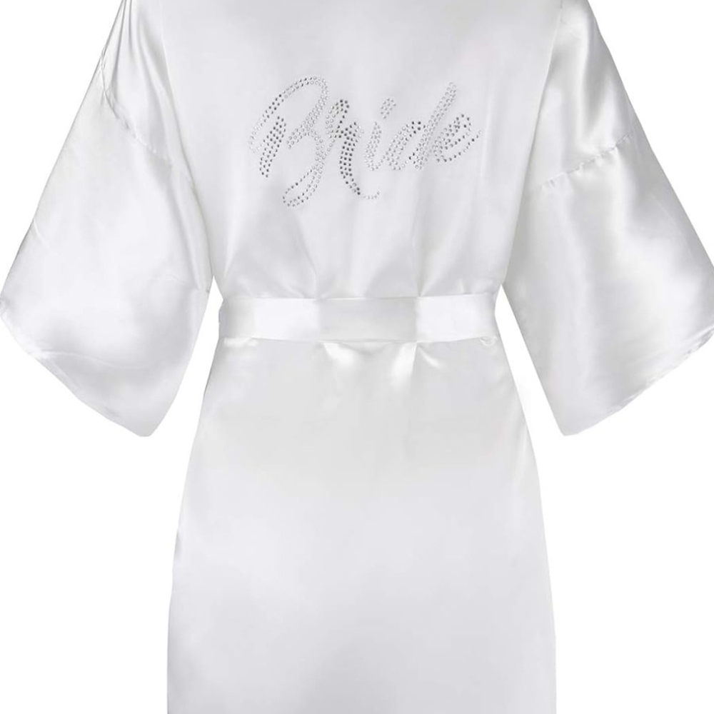 Elegant White Bridal Robe